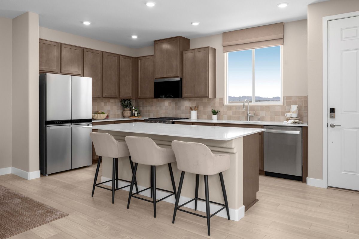 Plan 1657 End Unit Modeled - Kitchen