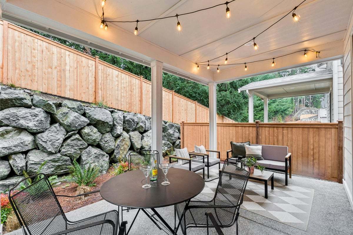 Covered patio