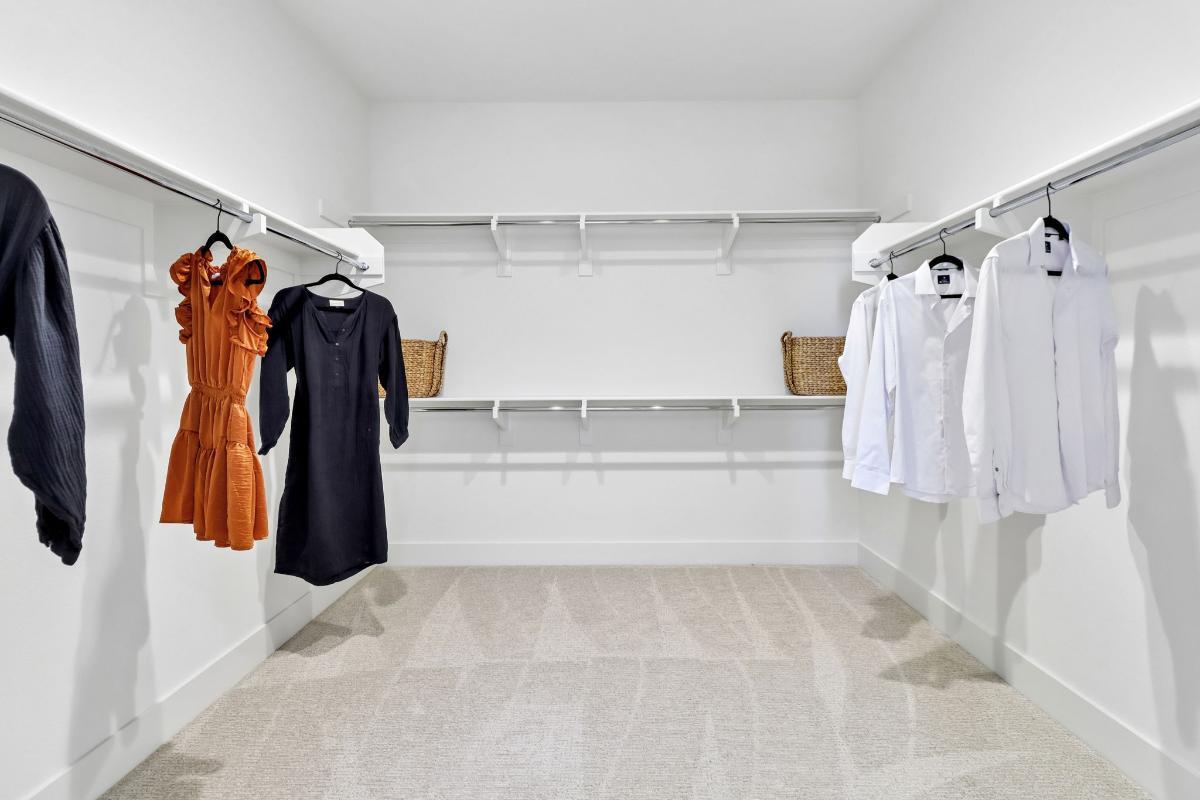 Primary walk-in closet