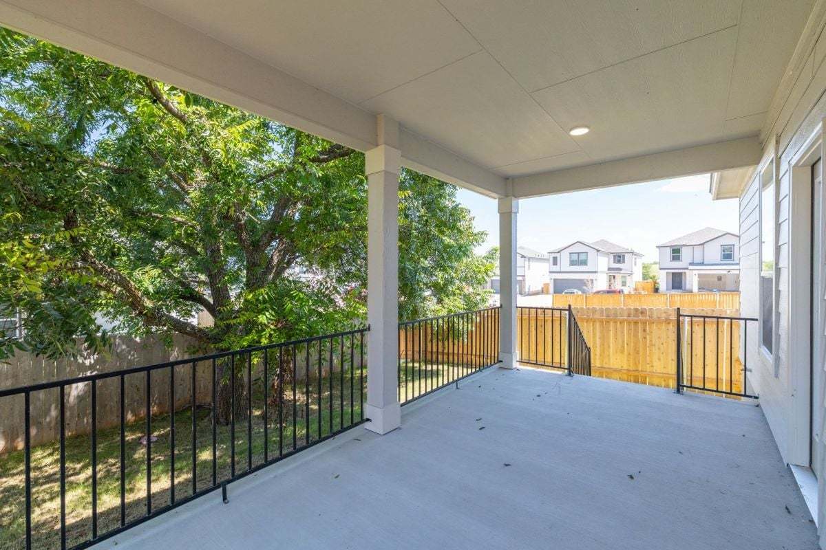 Covered patio