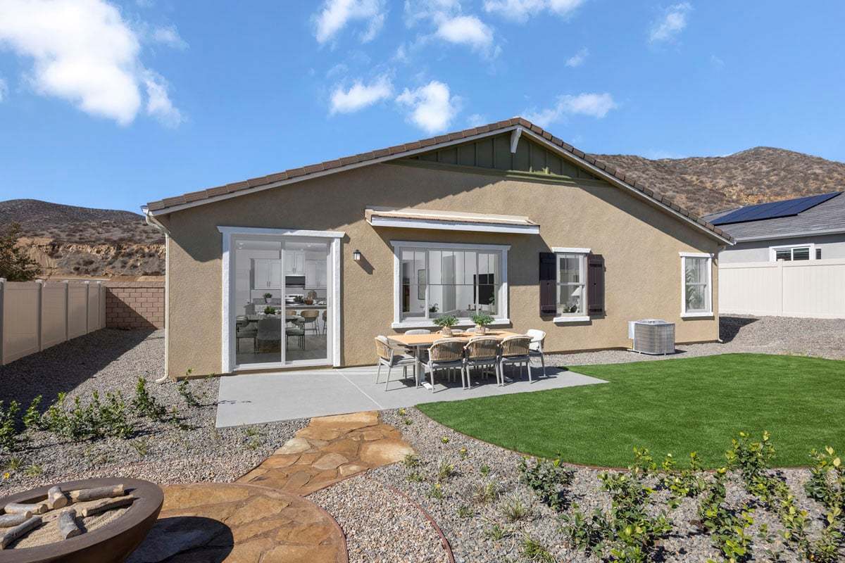 Plan 2097 Modeled - Rear exterior