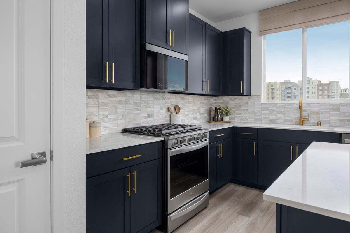 Plan 1201 End Unit Modeled - Stainless steel appliances