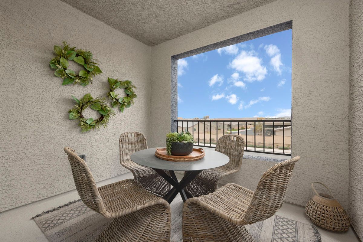 Covered balcony