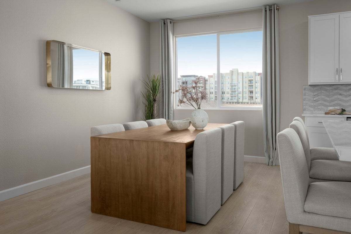 Plan 1803 Interior Unit Modeled - Dining area