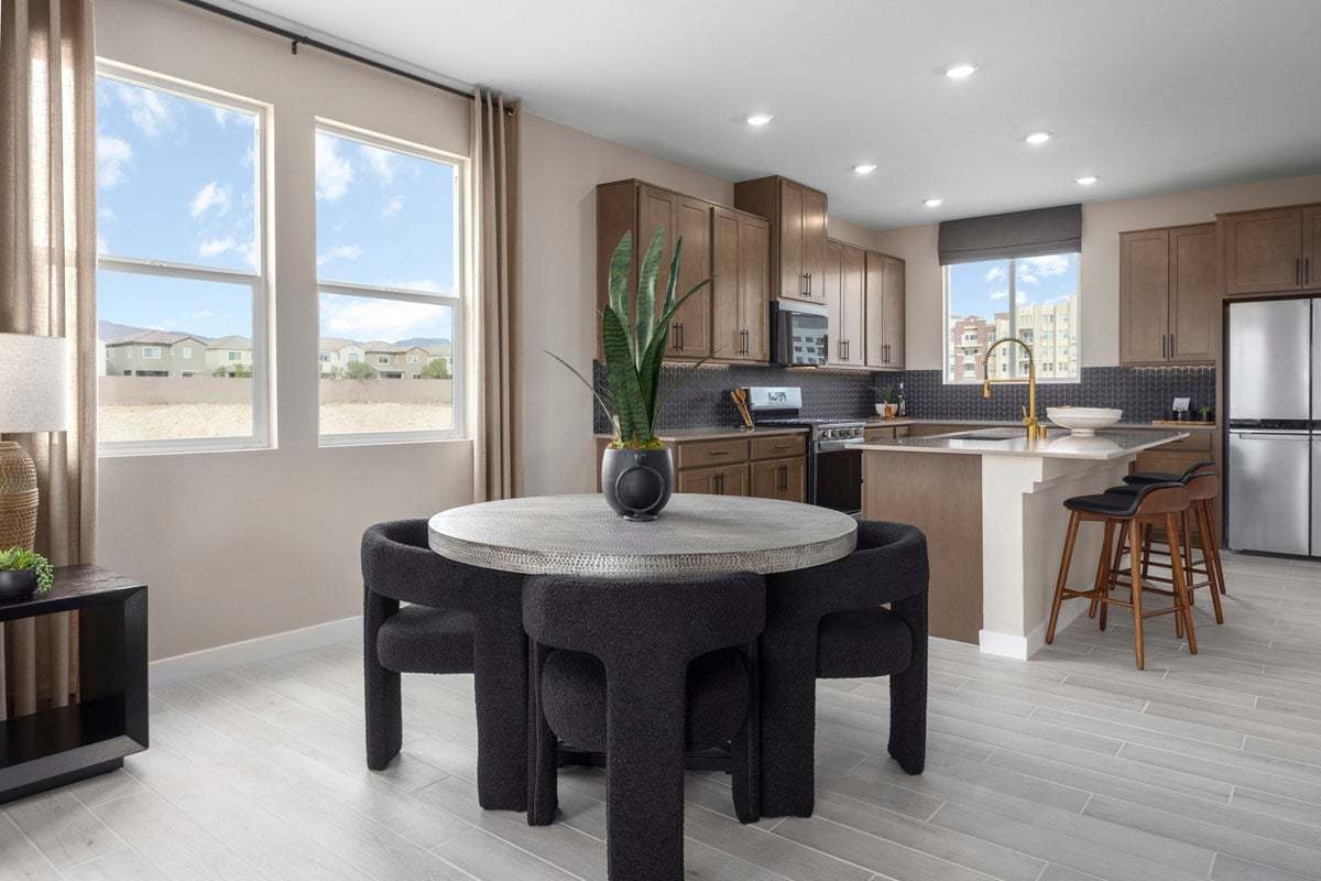 Plan 1895 End Unit Modeled - Dining area