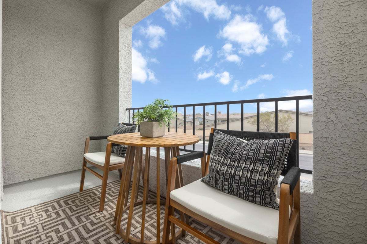 Covered balcony
