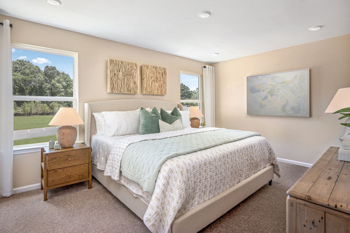 Plan 1466 Modeled - Primary bedroom