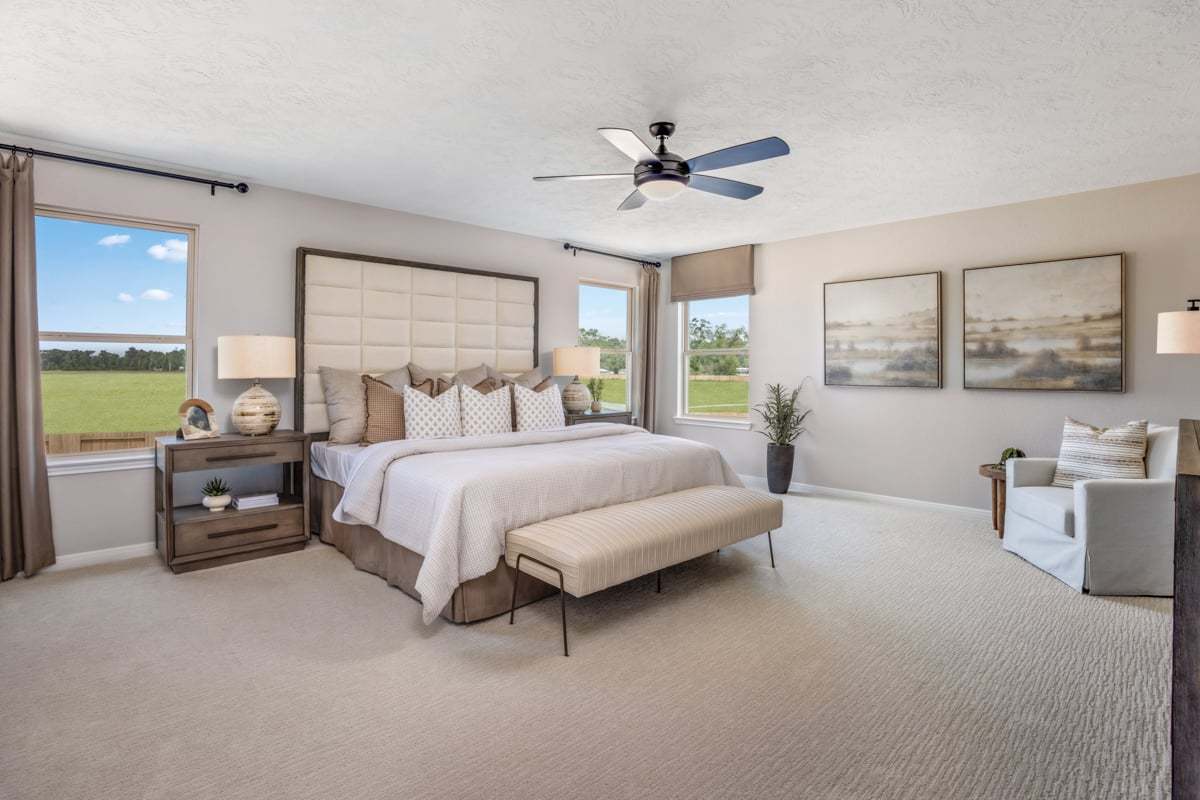 Plan 2444 Modeled - Primary bedroom