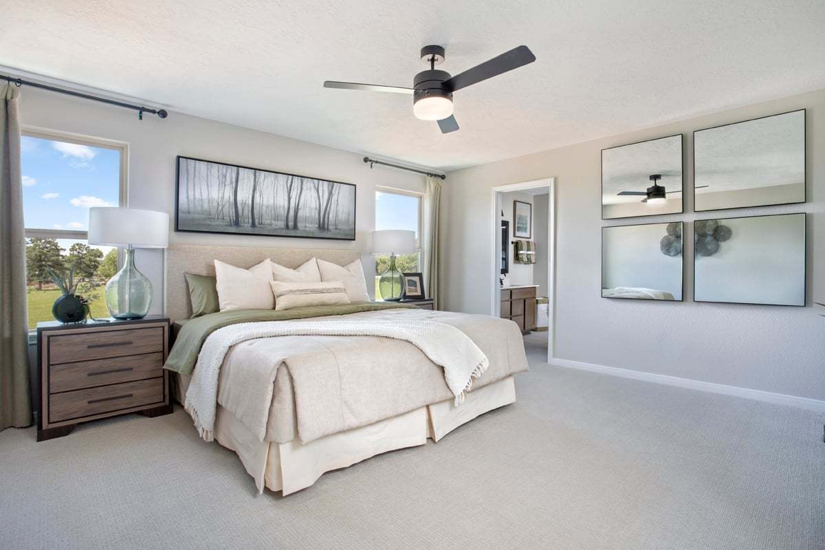 Plan 1780 Modeled - Primary bedroom