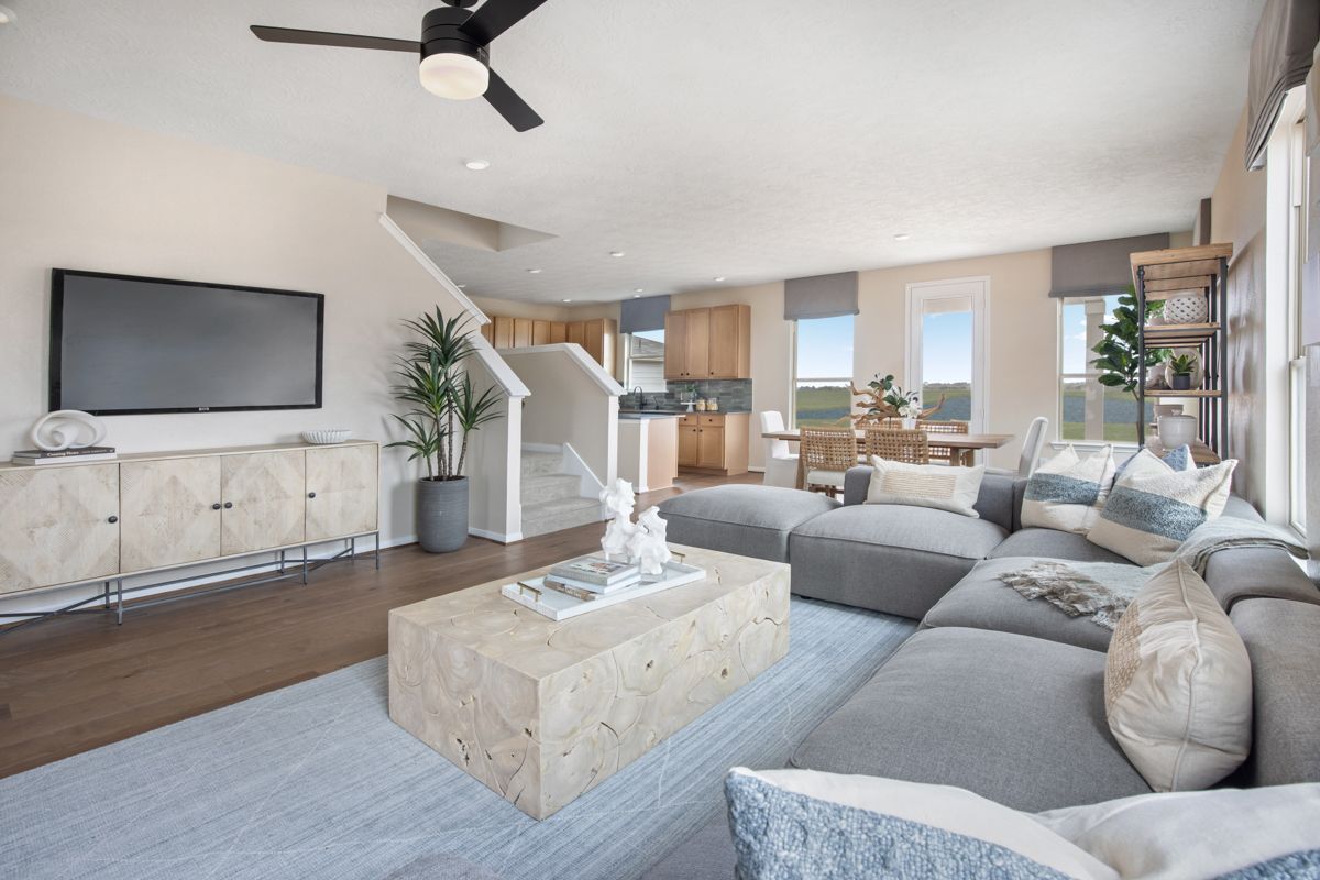 Plan 2041 Modeled - Great room