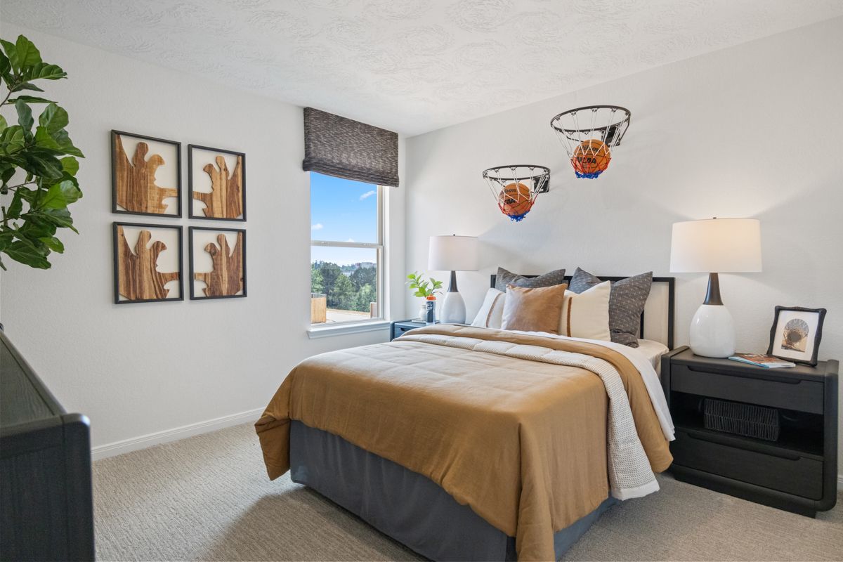 Plan 1908 Modeled - Secondary bedroom