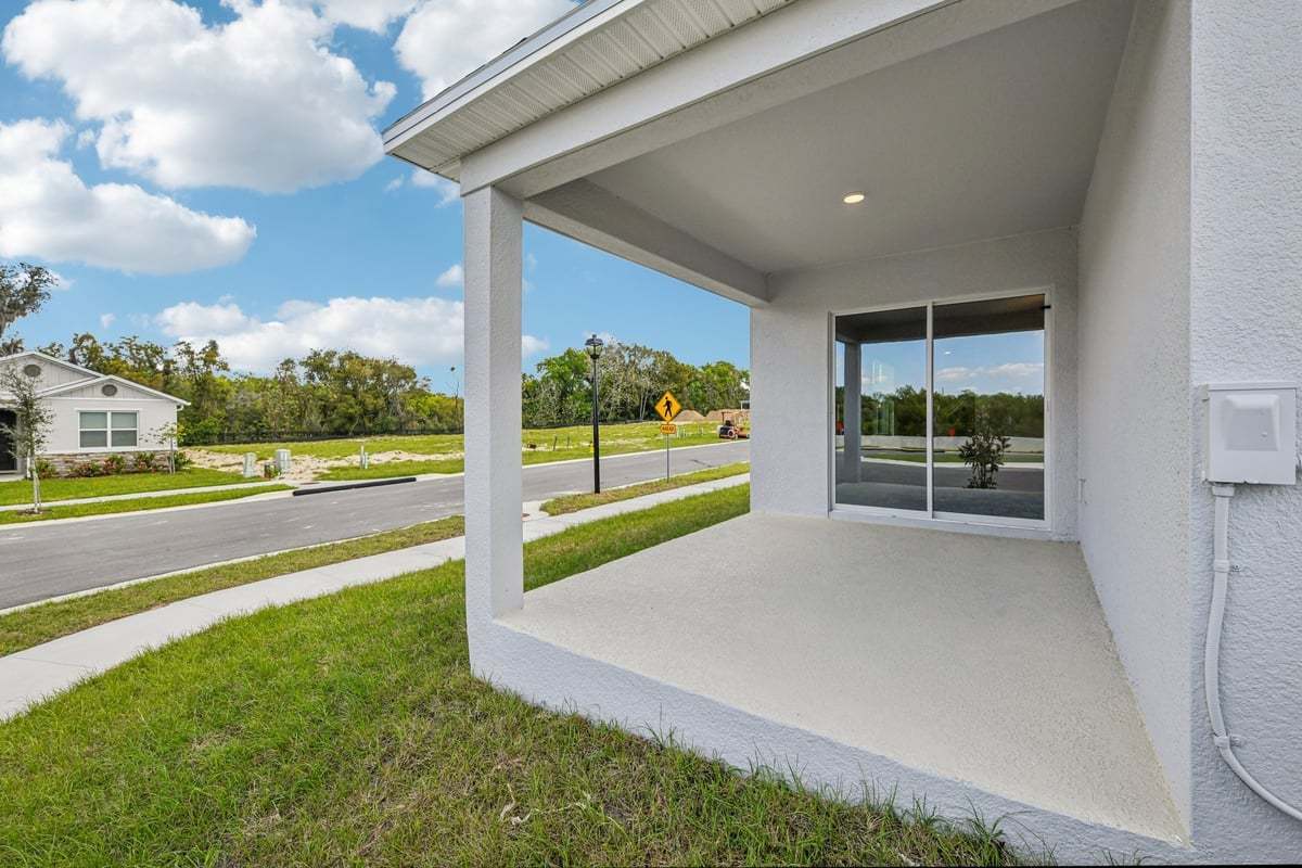 Covered patio