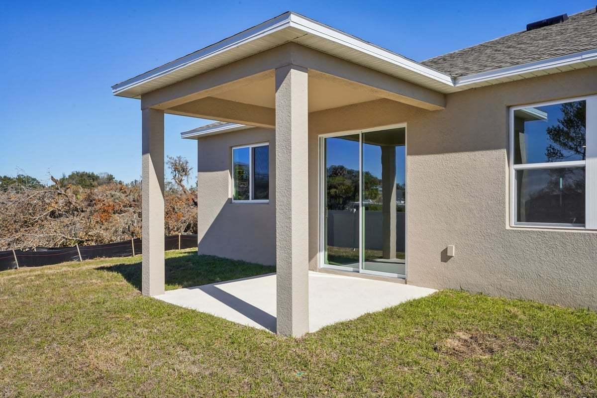 Covered patio