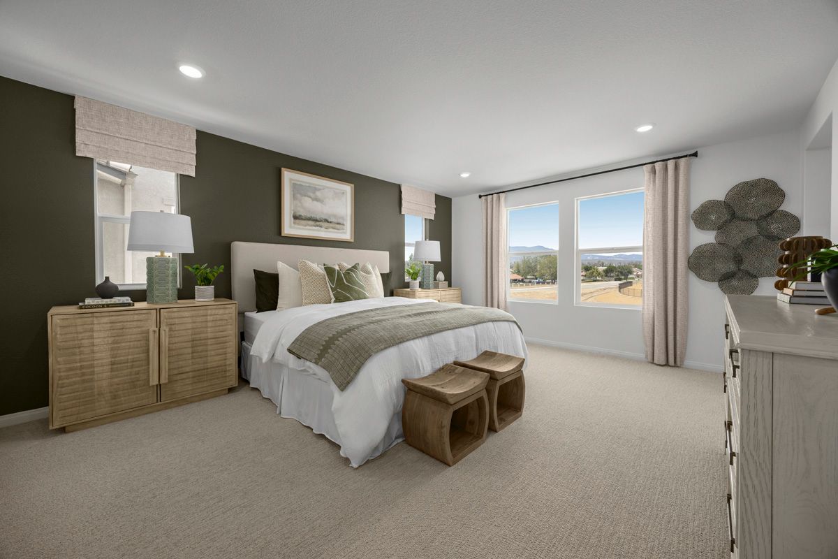 Plan 1669 Modeled - Primary bedroom