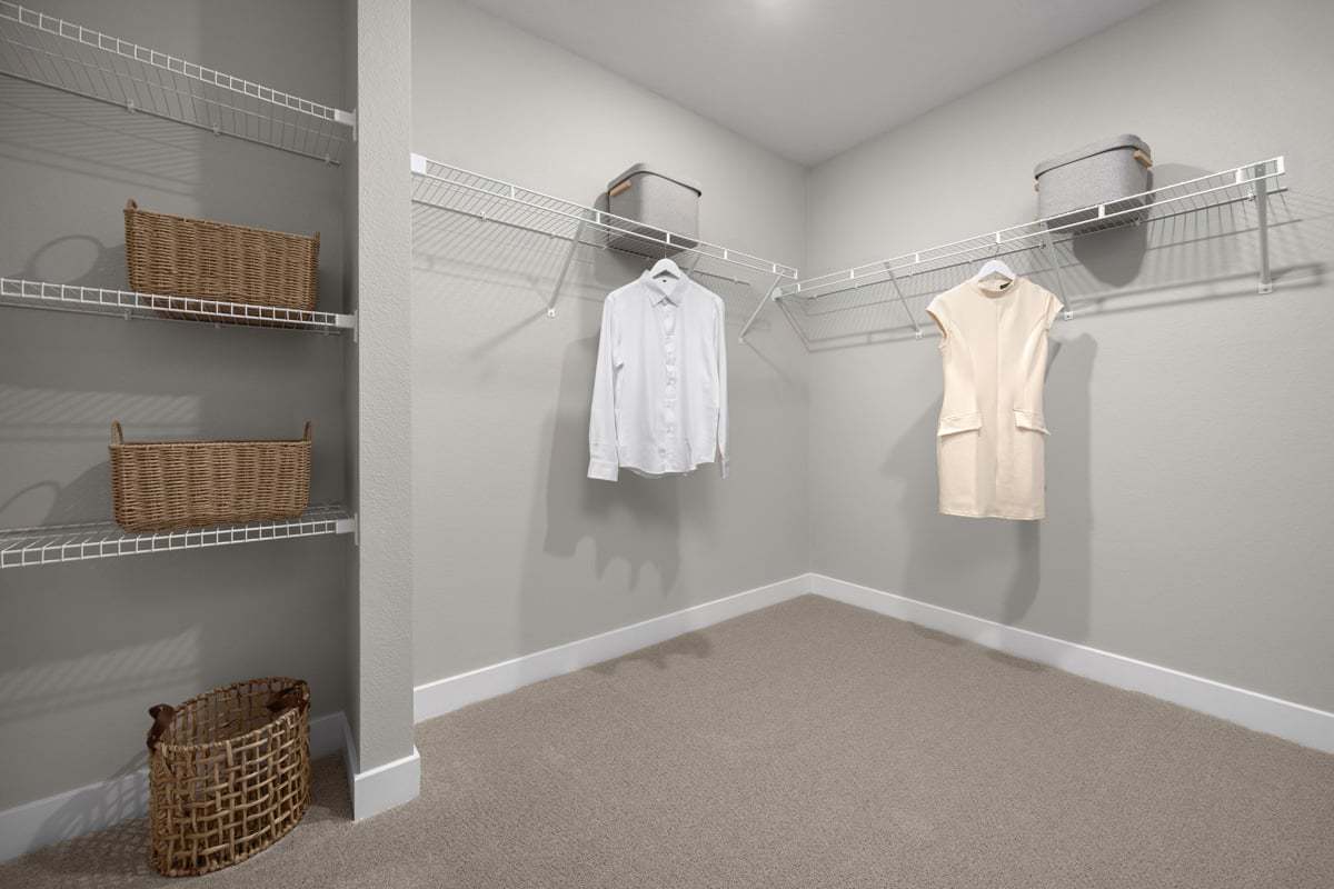 Primary walk-in closet