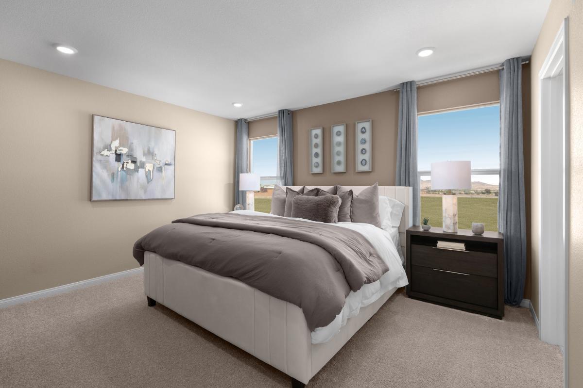Plan 1353 Modeled - Primary bedroom