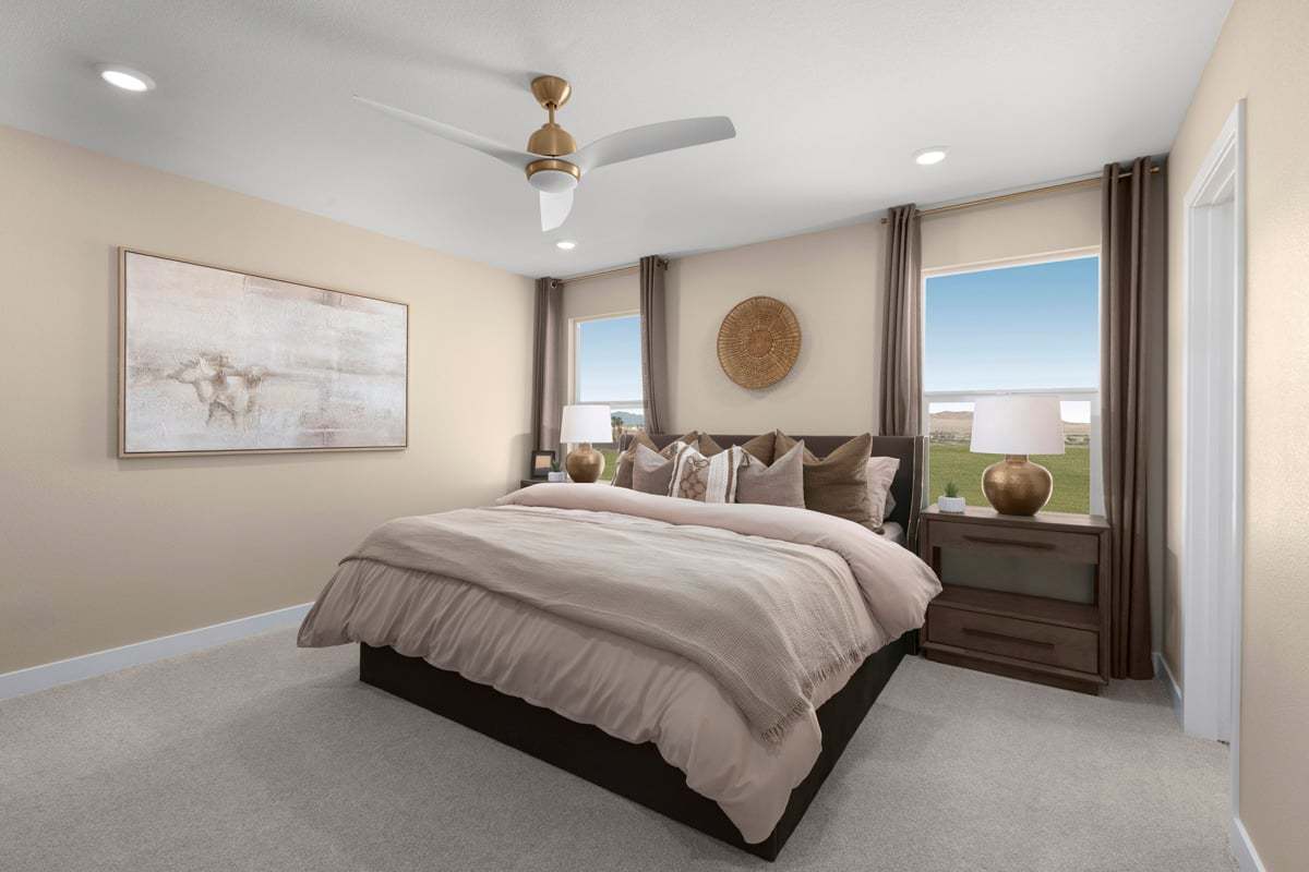 Plan 1765 Modeled - Primary bedroom