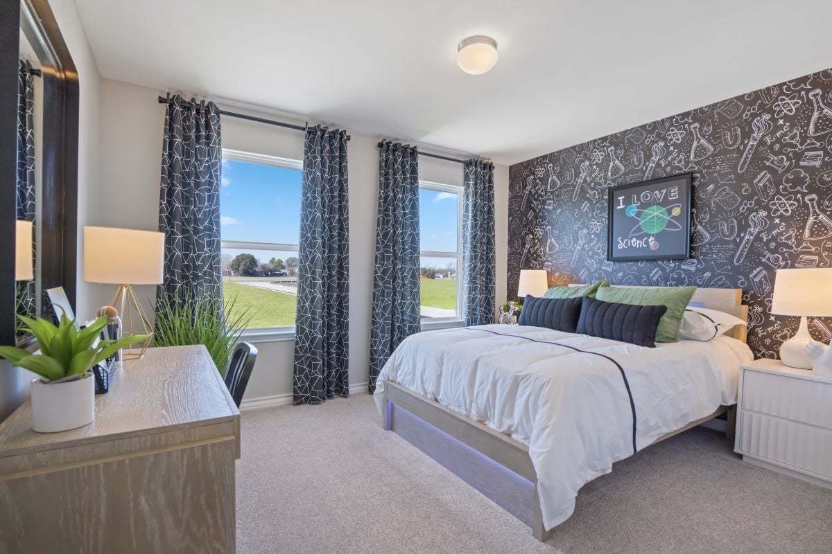 Spacious secondary bedrooms