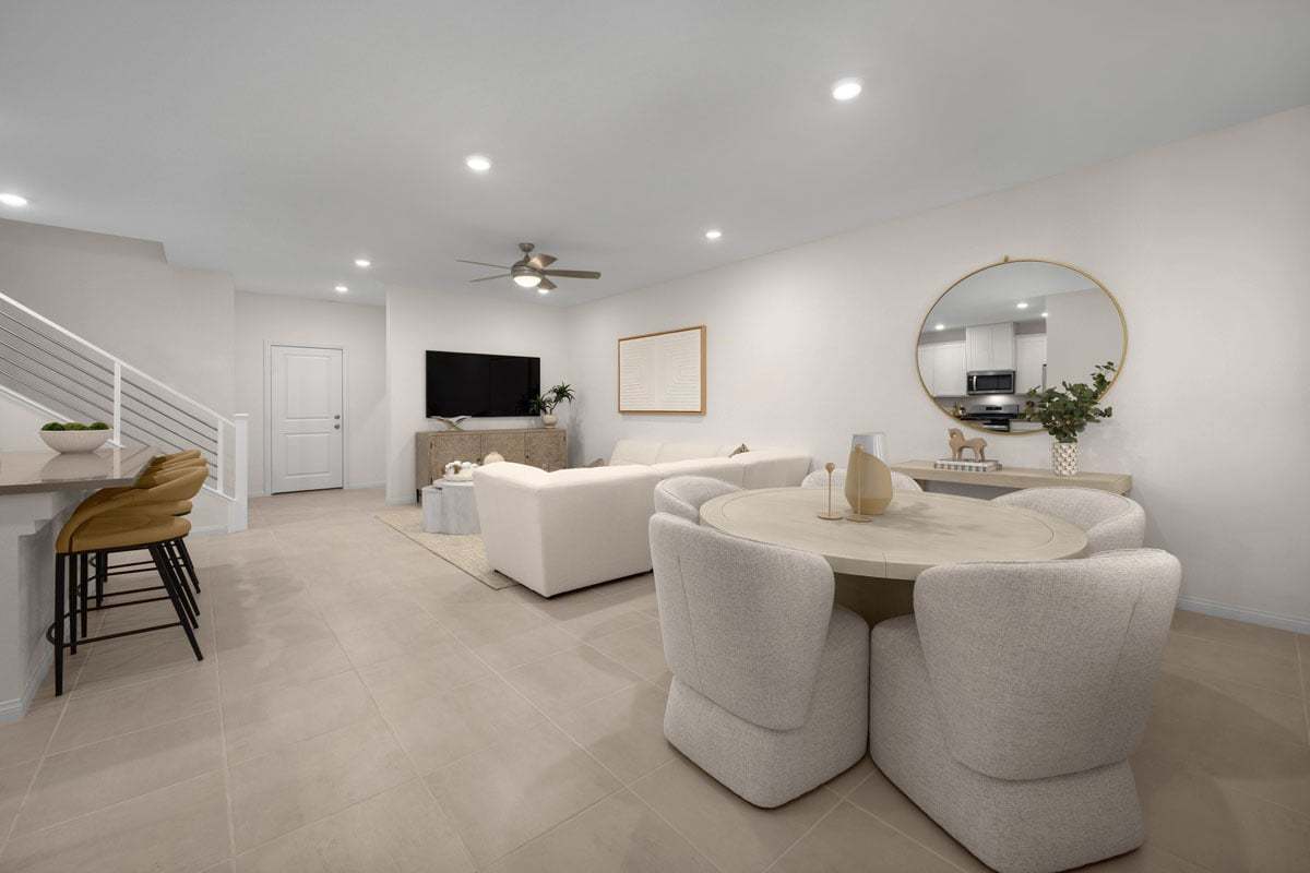 Plan 1687 Interior Unit Modeled - Great room