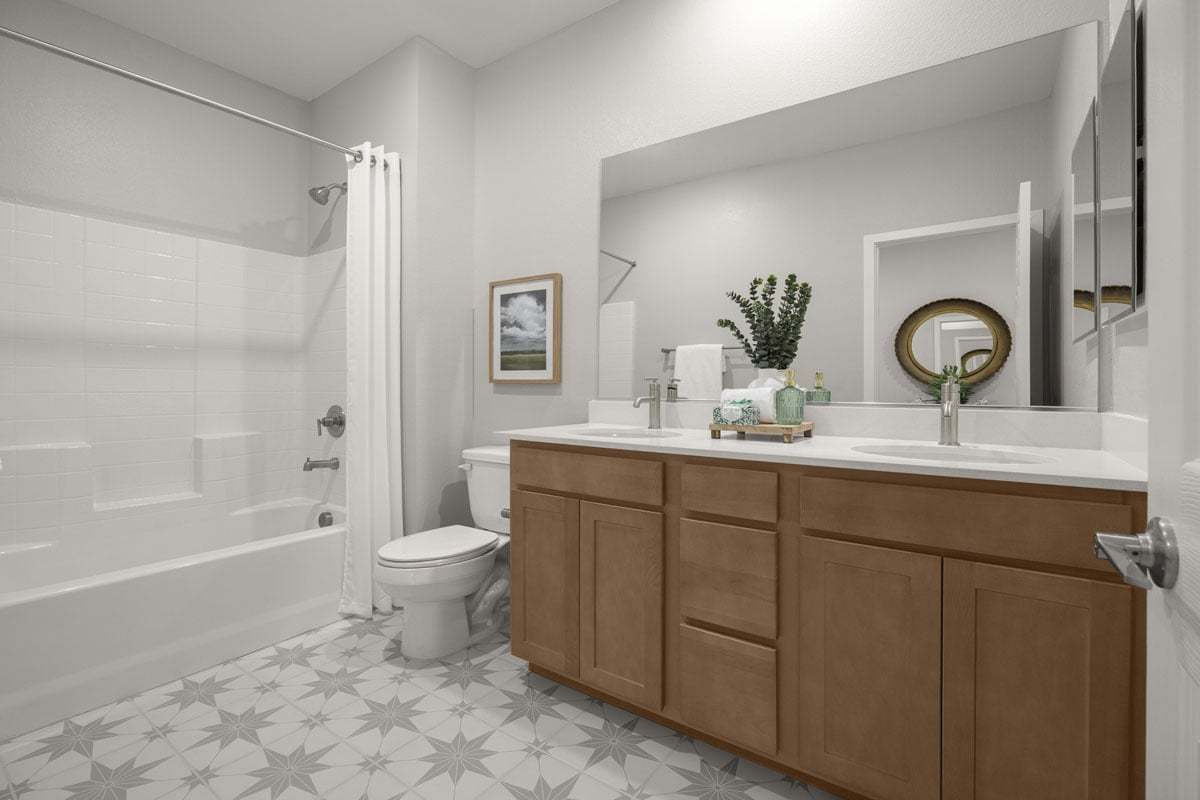 Plan 1809 End Unit Modeled - Bath 2