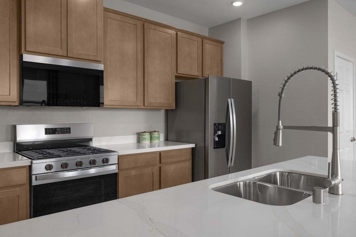 Plan 1809 End Unit Modeled - Kitchen