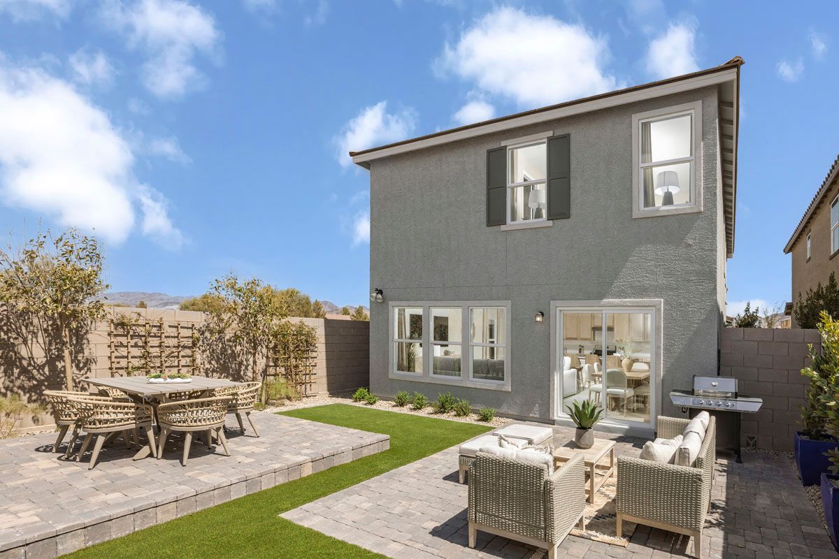 Plan 1850 Modeled - Rear exterior