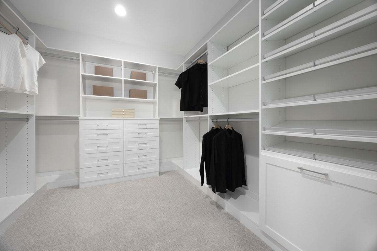 Primary walk-in closet