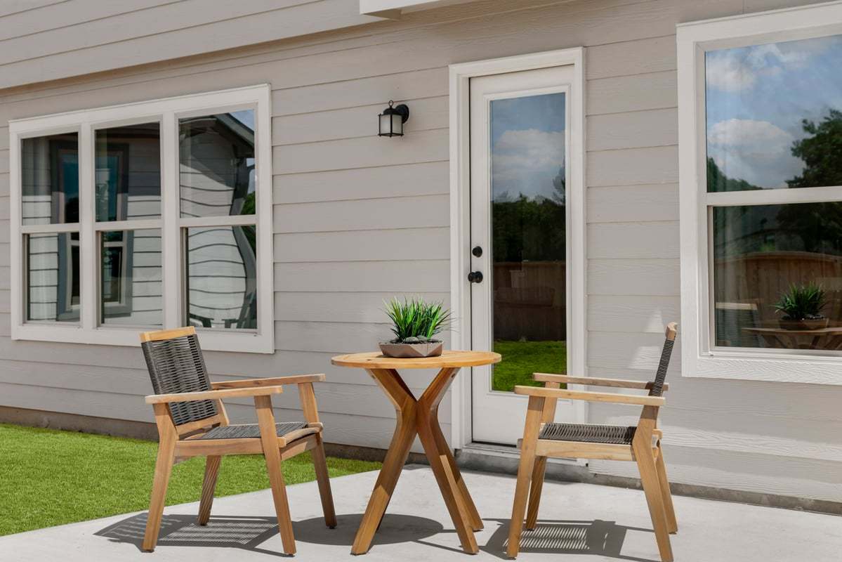 Rear patio