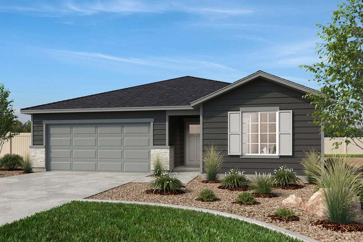 Exterior A with optional stone