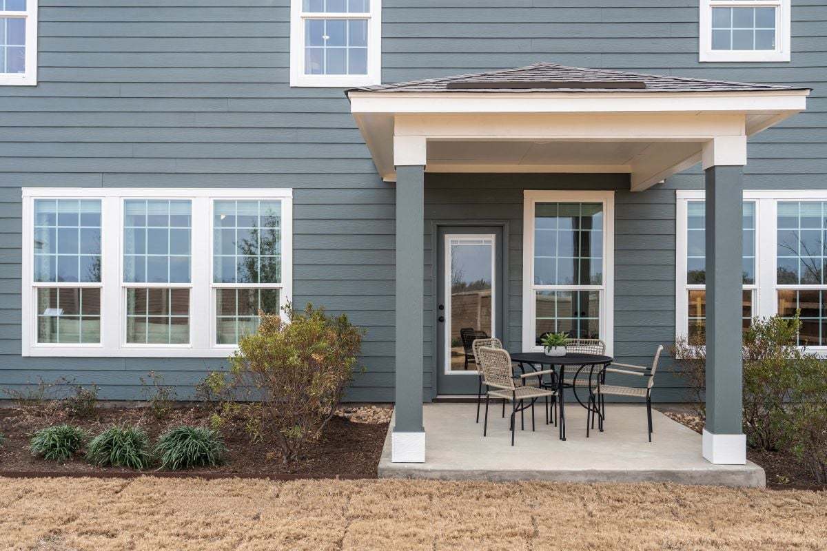 Covered back patio