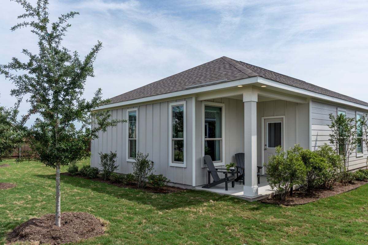 Optional covered back patio