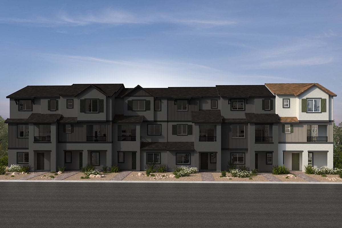 Plan 1858 End Unit Modeled - Avenues at Meriden: Henderson, Nevada - KB Home