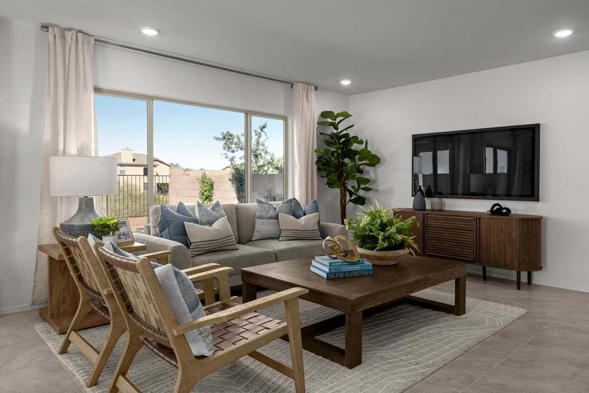 Plan 1768 Modeled - Spacious great room