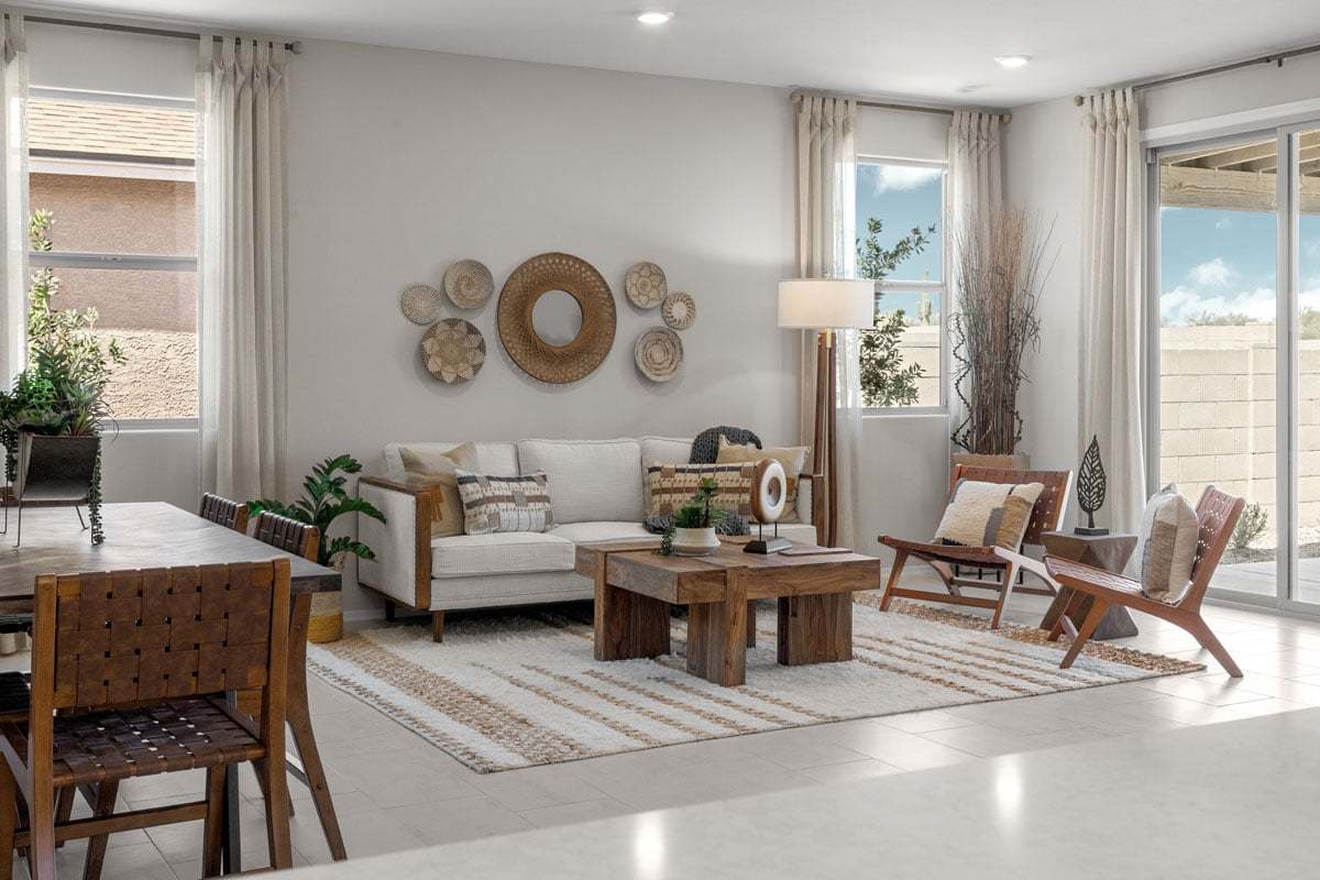 Plan 1465 Modeled - Spacious great room