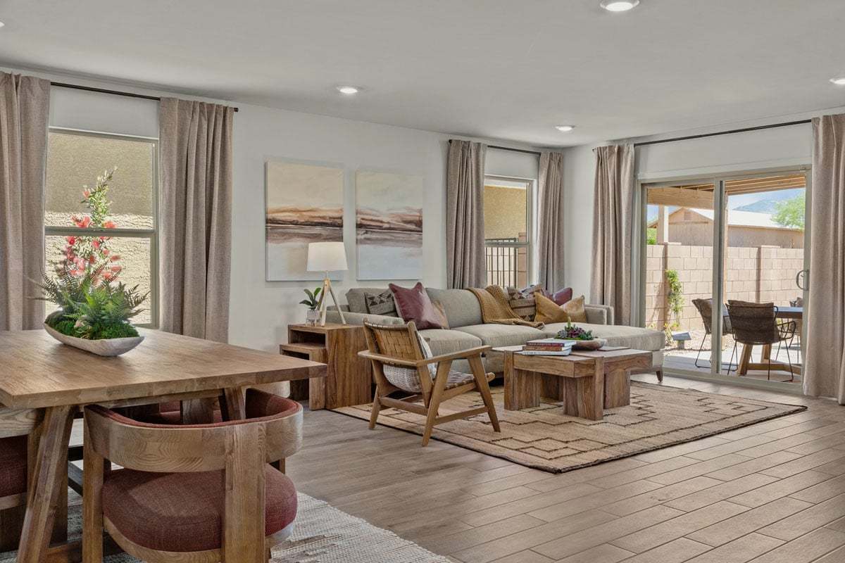 Plan 1465 Modeled - Spacious great room