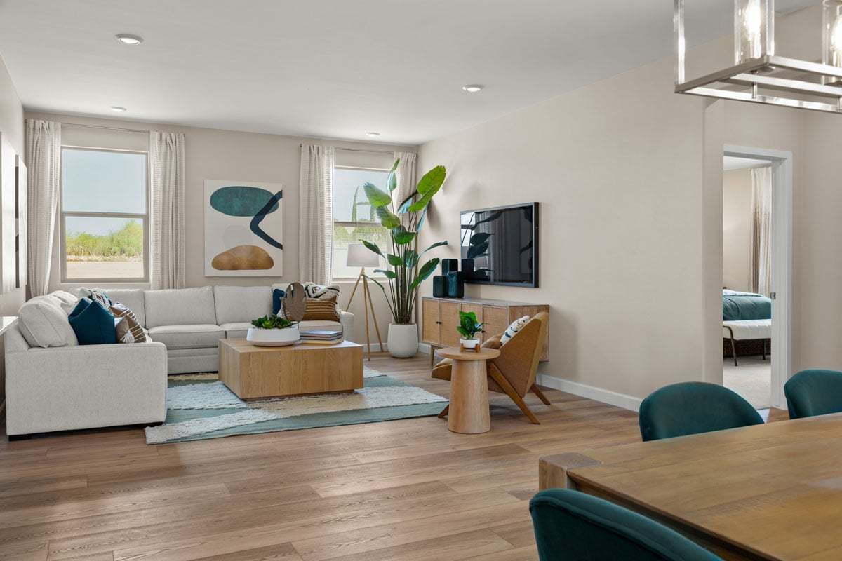 Plan 1745 Modeled - Spacious great room