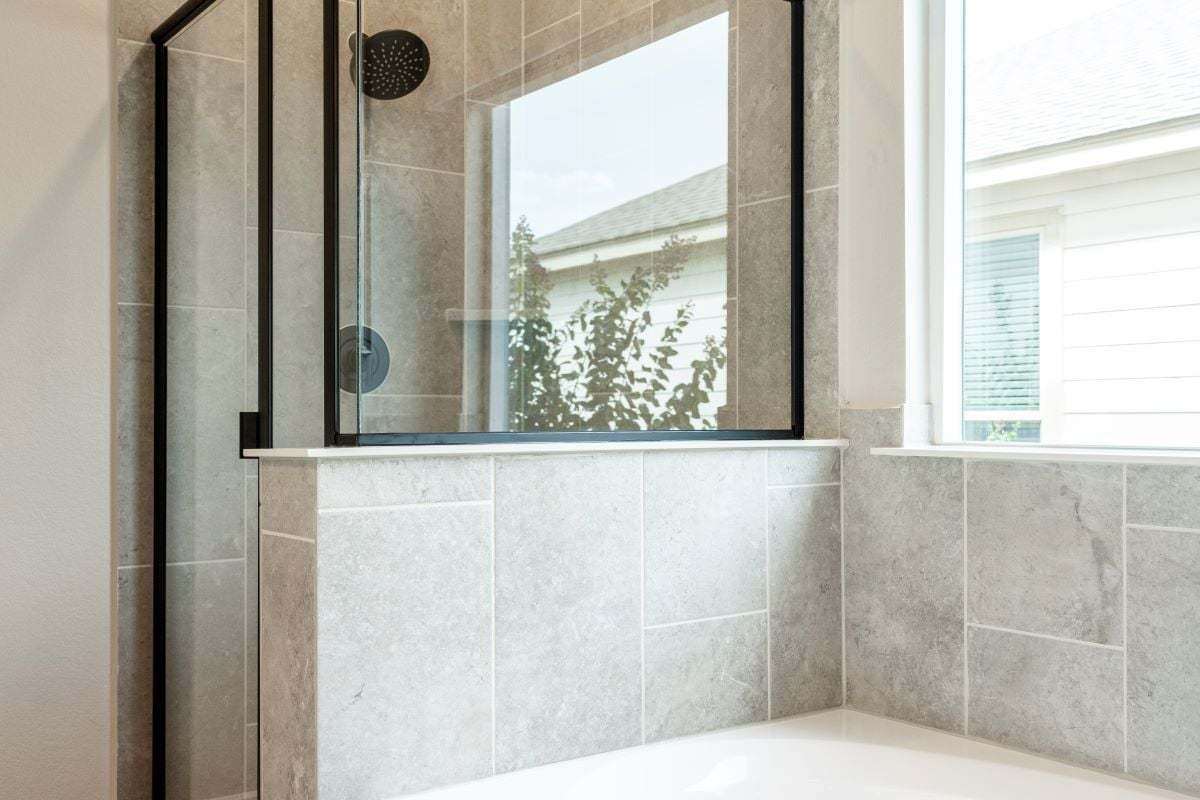 Optional separate tub and shower at primary bath