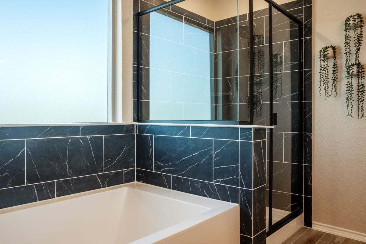 Optional separate tub and shower at primary bath