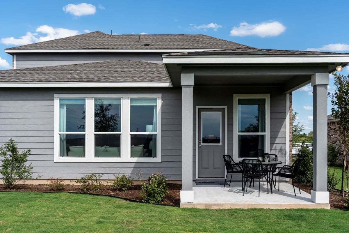 Optional covered back patio