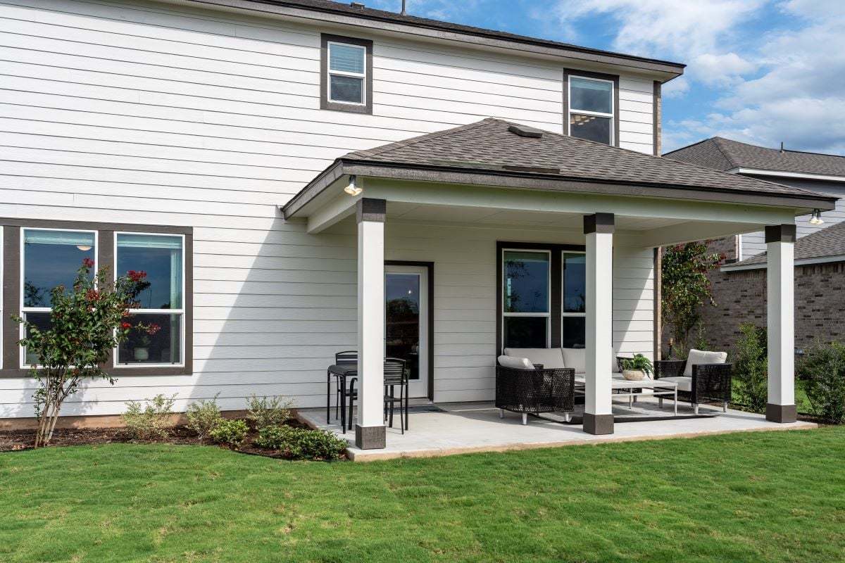Optional covered back patio