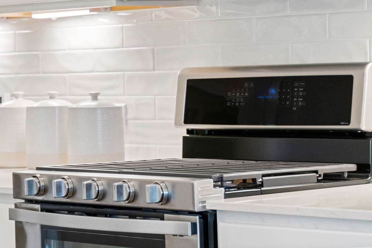 Stainless steel range