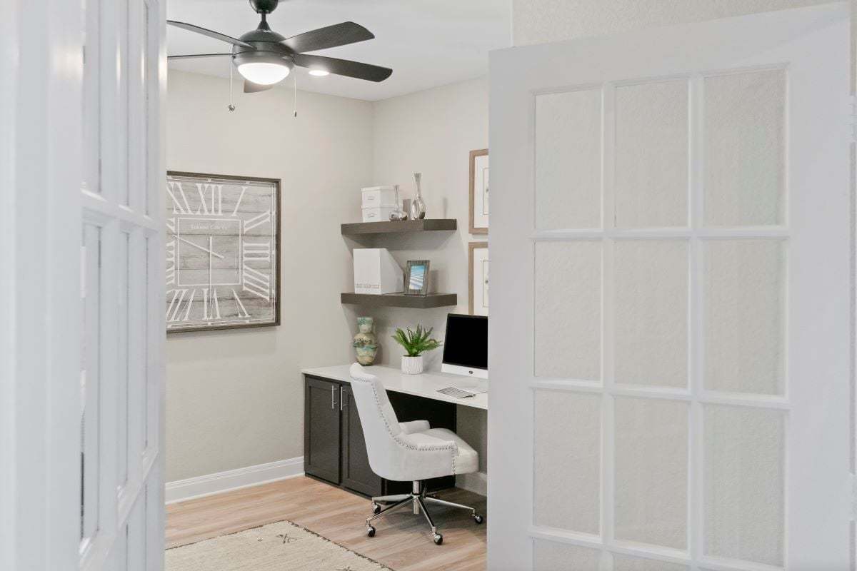 Optional double French doors