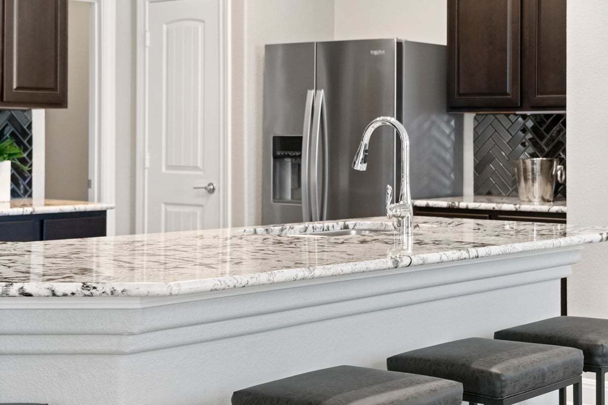 Plan 2410 Modeled - Kitchen breakfast bar