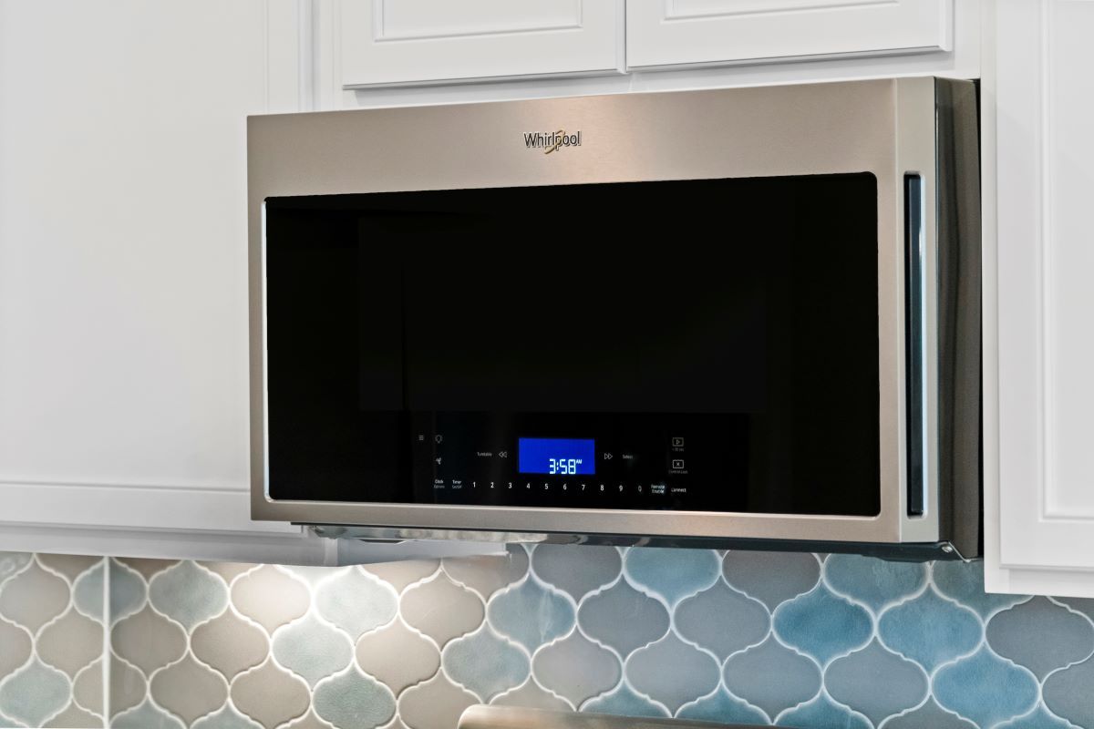 Plan 2458 - Stainless steel microwave