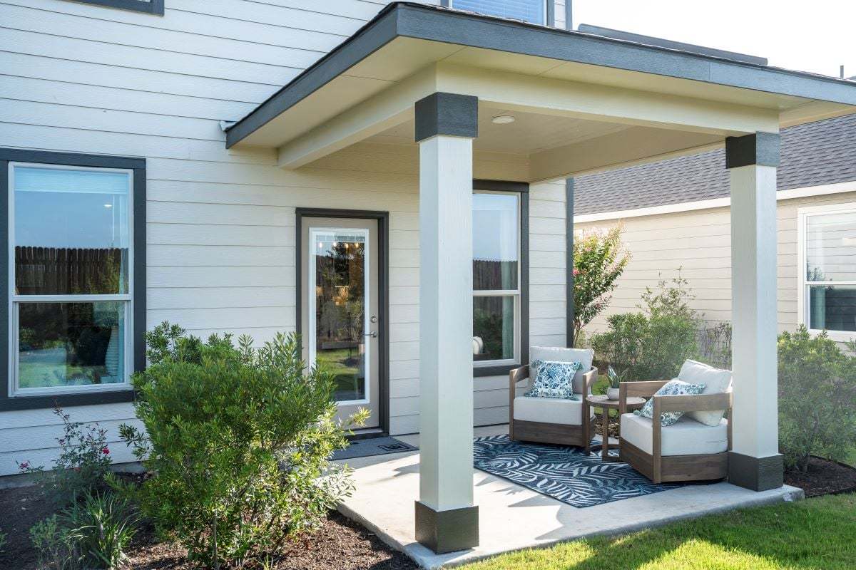 Optional covered back patio