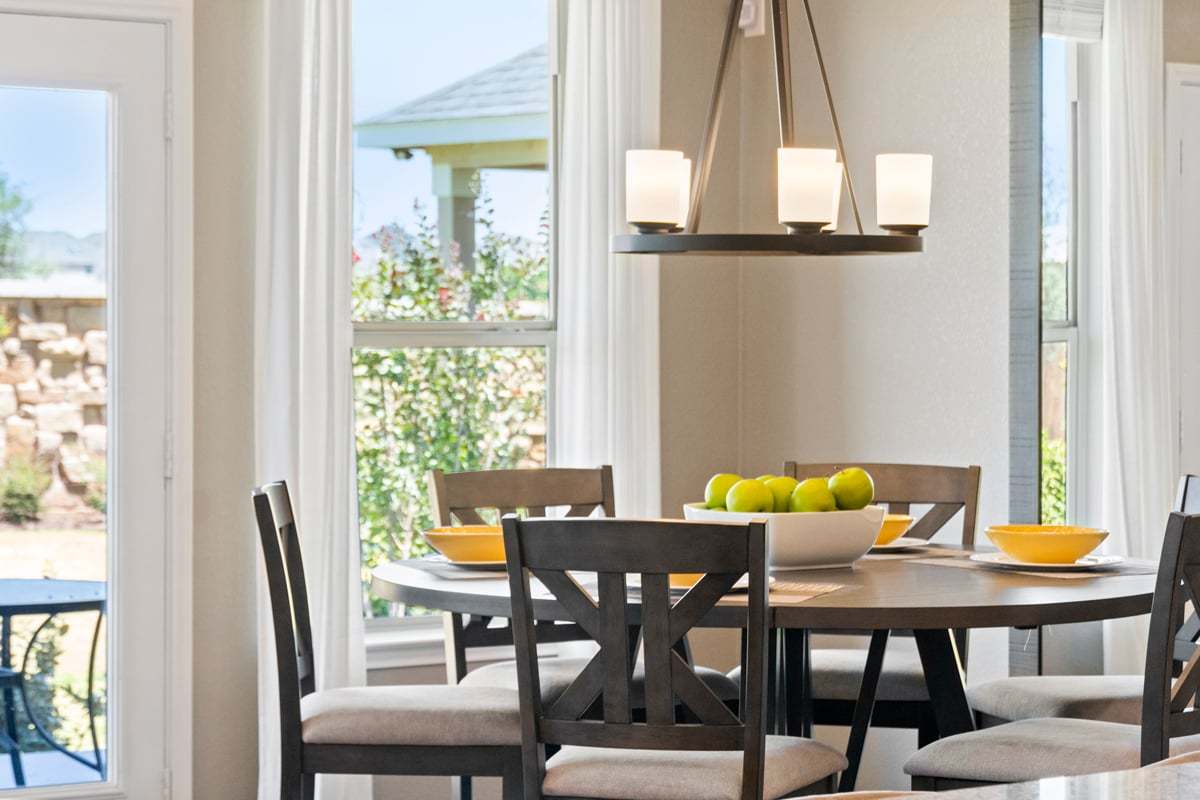 Five-light dining chandelier