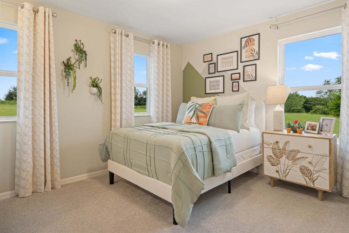 Plan 2107 Modeled - Spacious secondary bedrooms