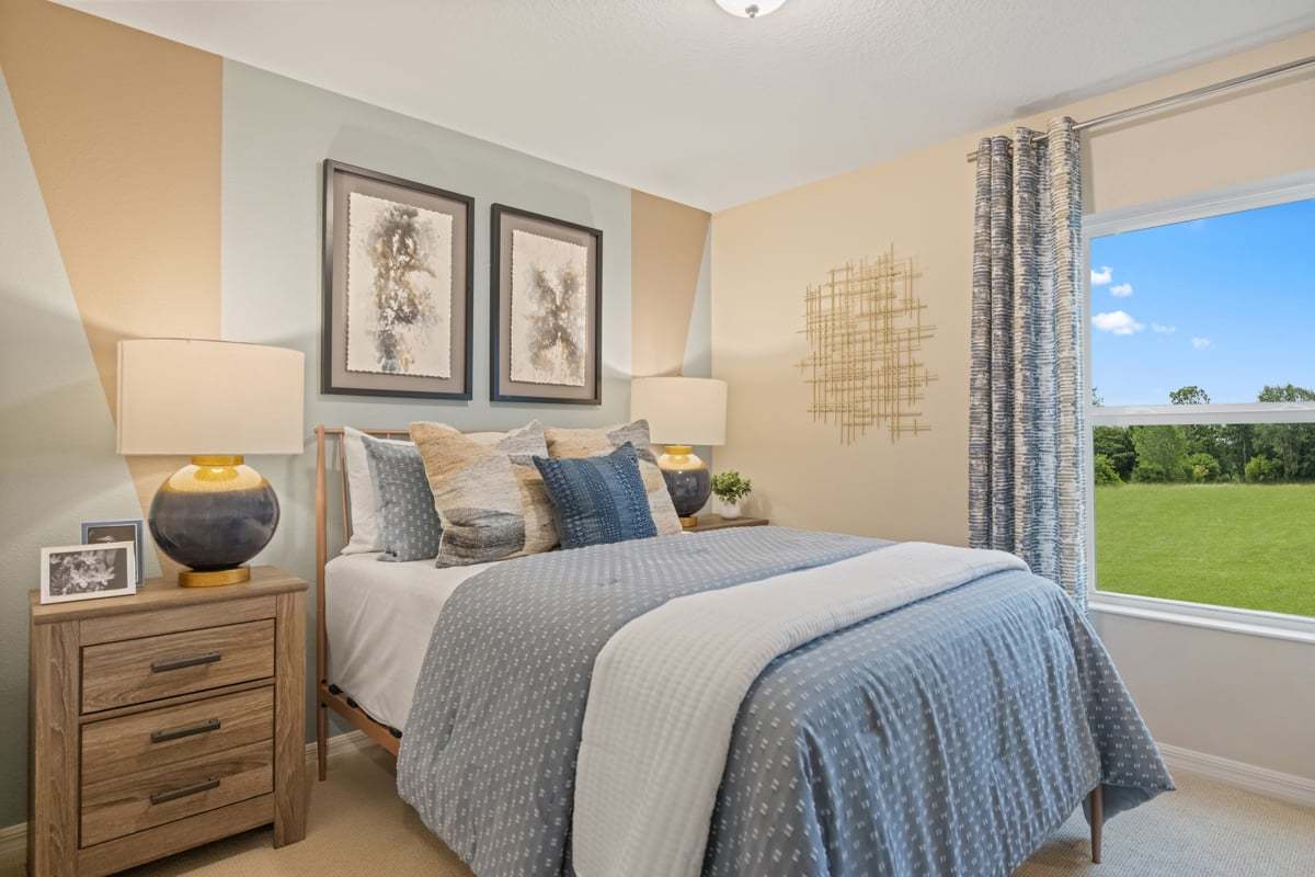 Spacious secondary bedrooms