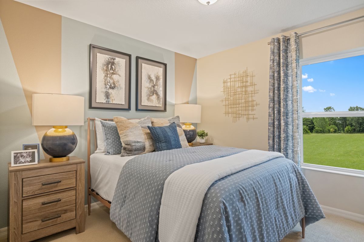 Plan 1511 Modeled - Spacious secondary bedrooms