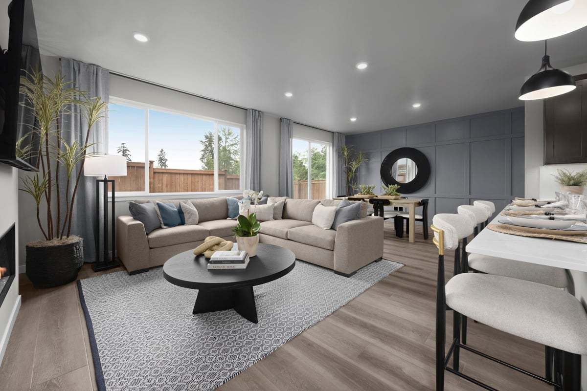 Plan 1928 Modeled - Great room